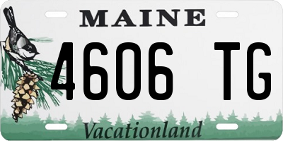 ME license plate 4606TG
