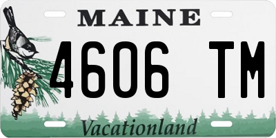 ME license plate 4606TM