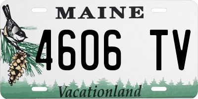 ME license plate 4606TV
