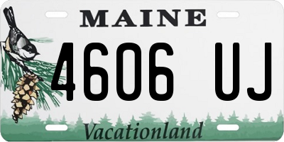 ME license plate 4606UJ
