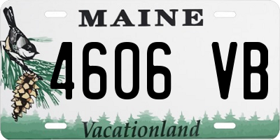 ME license plate 4606VB