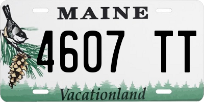 ME license plate 4607TT