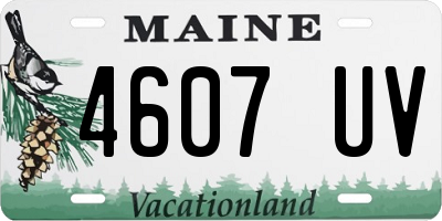 ME license plate 4607UV