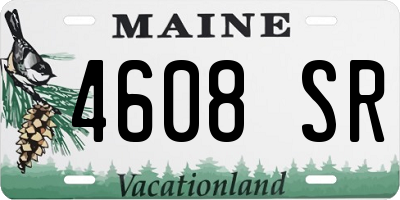 ME license plate 4608SR