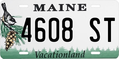 ME license plate 4608ST