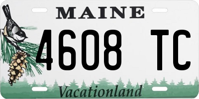 ME license plate 4608TC
