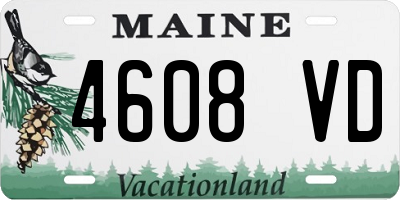 ME license plate 4608VD