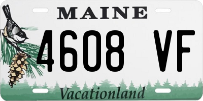 ME license plate 4608VF