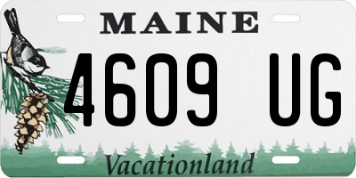 ME license plate 4609UG