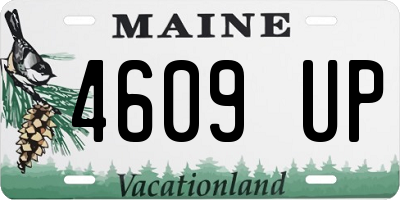 ME license plate 4609UP