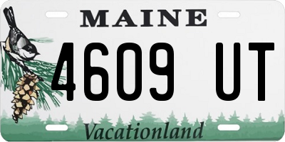 ME license plate 4609UT