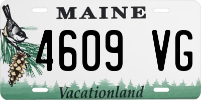 ME license plate 4609VG
