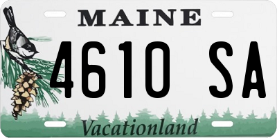 ME license plate 4610SA