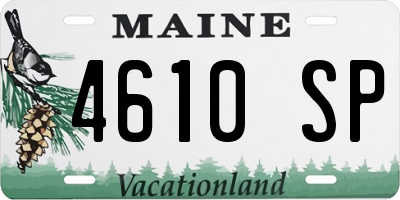 ME license plate 4610SP