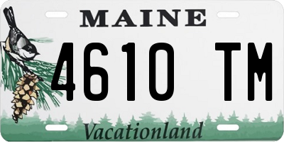 ME license plate 4610TM
