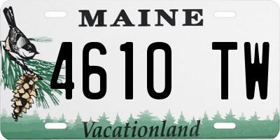 ME license plate 4610TW