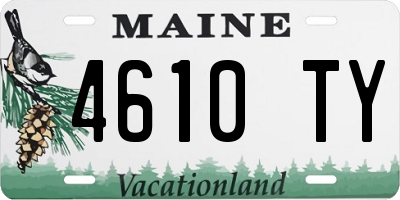 ME license plate 4610TY