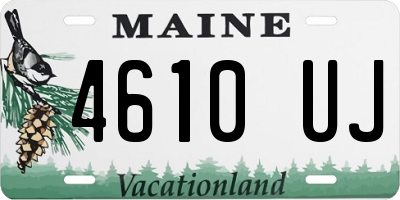 ME license plate 4610UJ