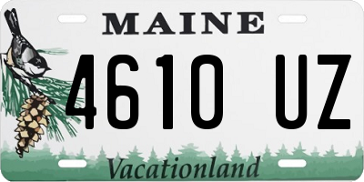 ME license plate 4610UZ