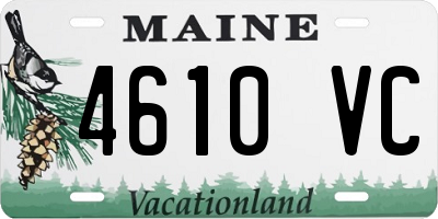 ME license plate 4610VC