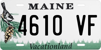 ME license plate 4610VF