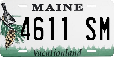 ME license plate 4611SM