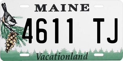 ME license plate 4611TJ
