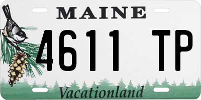 ME license plate 4611TP