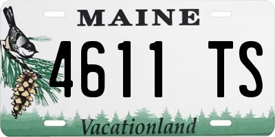 ME license plate 4611TS