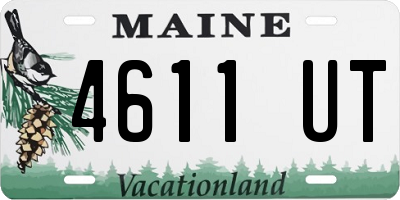 ME license plate 4611UT