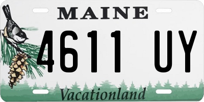 ME license plate 4611UY