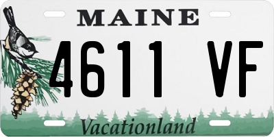 ME license plate 4611VF