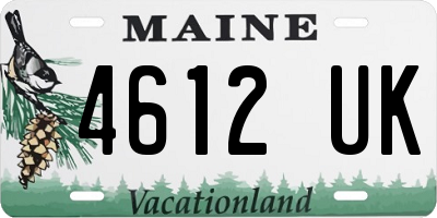 ME license plate 4612UK