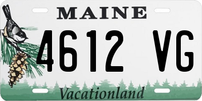 ME license plate 4612VG