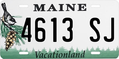 ME license plate 4613SJ