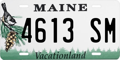 ME license plate 4613SM