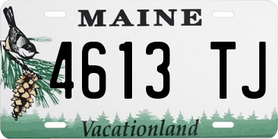 ME license plate 4613TJ