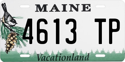 ME license plate 4613TP