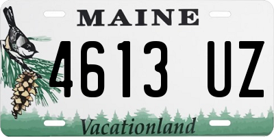 ME license plate 4613UZ