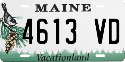 ME license plate 4613VD