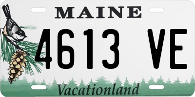ME license plate 4613VE