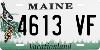 ME license plate 4613VF