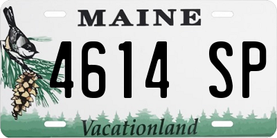 ME license plate 4614SP