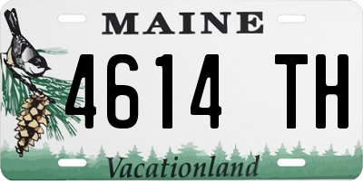 ME license plate 4614TH