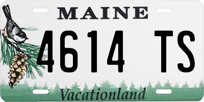 ME license plate 4614TS