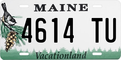 ME license plate 4614TU