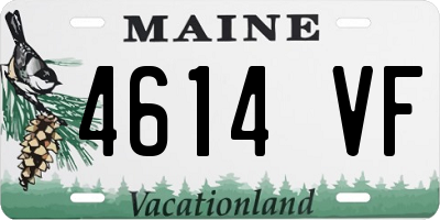 ME license plate 4614VF