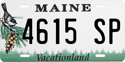 ME license plate 4615SP