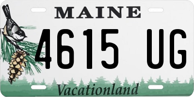 ME license plate 4615UG