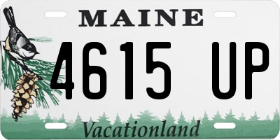 ME license plate 4615UP